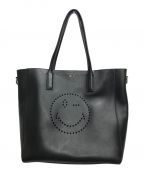 ANYA HINDMARCHアニヤハインドマーチ）の古着「Ebury Shopper Wink In Black Amalie」｜ブラック