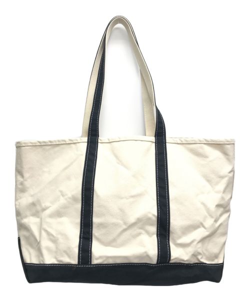 L.L.Bean（エルエルビーン）L.L.Bean (エルエルビーン) BOAT AND TOTE アイボリー×ブラックの古着・服飾アイテム