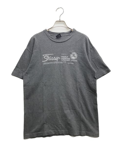 stussy（ステューシー）stussy (ステューシー) プリントTシャツ グレー サイズ:Lの古着・服飾アイテム