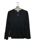 Vivienne Westwood manヴィヴィアン ウェストウッド マン）の古着「オーブ刺繍ロングTシャツ」｜ブラック