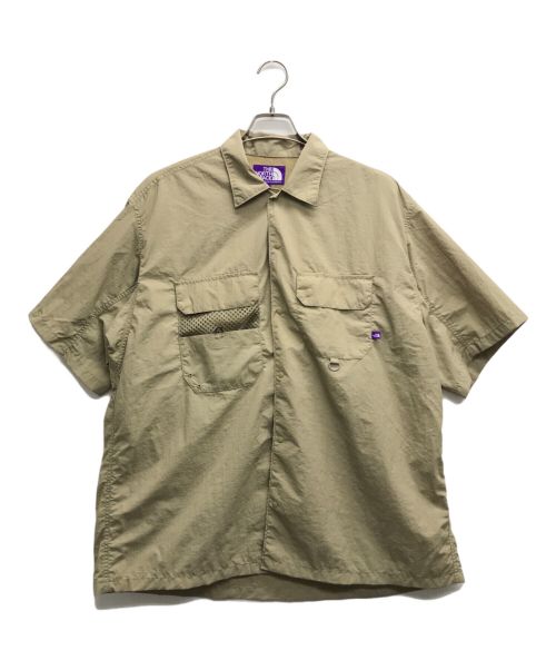 THE NORTHFACE PURPLELABEL（ザ・ノースフェイス パープルレーベル）THE NORTHFACE PURPLELABEL (ザ・ノースフェイス パープルレーベル) Lounge Field H/S Shirt/ロングフィールド H/S シャツ  ベージュ サイズ:Lの古着・服飾アイテム