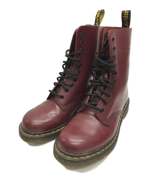 Dr.Martens（ドクターマーチン）Dr.Martens (ドクターマーチン) 10ホールブーツ ボルドー サイズ:UK6の古着・服飾アイテム