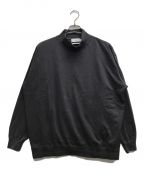 Graphpaperグラフペーパー）の古着「Heavy Weight Mock Neck Hem Rib」｜グレー