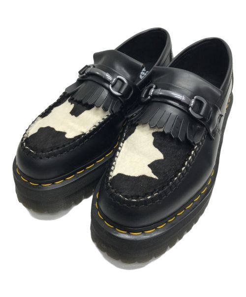 Dr.Martens（ドクターマーチン）Dr.Martens (ドクターマーチン) ADRIAN スナッフル ローファー ブラック×ホワイト サイズ:UK7の古着・服飾アイテム