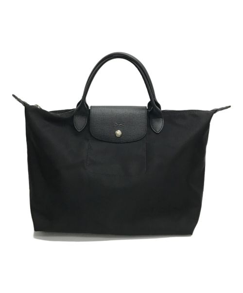 LONGCHAMP（ロンシャン）LONGCHAMP (ロンシャン) ナイロンハンドバッグ ブラックの古着・服飾アイテム