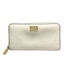 Dior（ディオール）の古着「ラウンドジップウォレット」｜ホワイト