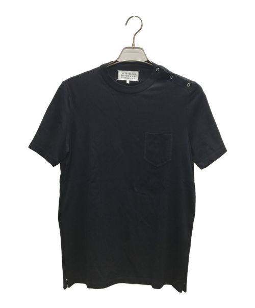 Maison Margiela 10（メゾンマルジェラ 10）Maison Margiela 10 (メゾンマルジェラ 10) スナップボタンTシャツ ブラック サイズ:44の古着・服飾アイテム