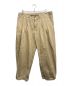 Porter Classic（ポータークラシック）の古着「SATCHMO CHINOS 3タックパンツ/サッチモ チノ スリータックパンツ」｜ベージュ