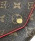 中古・古着 LOUIS VUITTON (ルイ ヴィトン) ポルトフォイユ・サラ レティーロ ブラウン×レッド：30000円