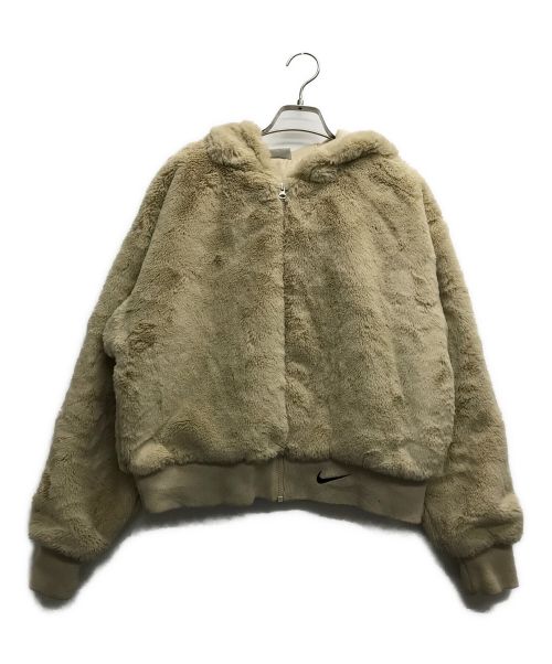 NIKE（ナイキ）NIKE (ナイキ) AS W NSW ESSNTL FX FUR GX JKT ベージュ サイズ:Lの古着・服飾アイテム