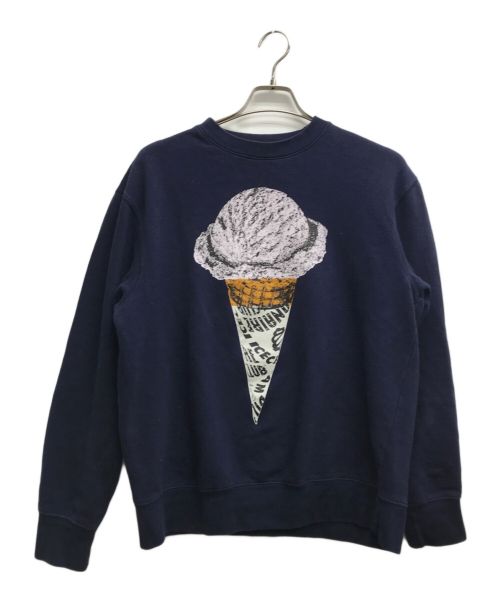 ICE CREAM（アイスクリーム）ICE CREAM (アイスクリーム) プリントスウェット ネイビー サイズ:Mの古着・服飾アイテム