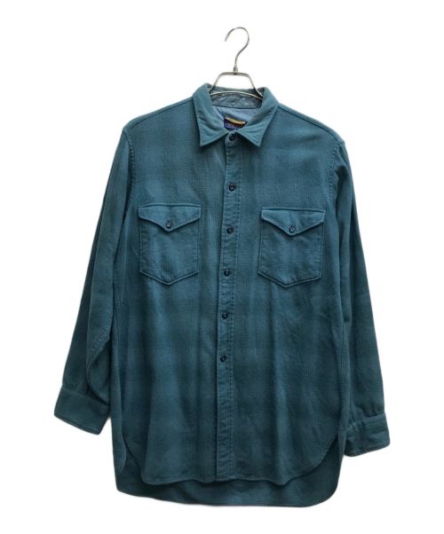 PENDLETON（ペンドルトン）PENDLETON (ペンドルトン) オンブレチェックシャツ ブルー サイズ:16 2/1の古着・服飾アイテム