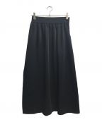 HYKEハイク）の古着「TWIST SATIN WRAP SKIRT」｜ブラック