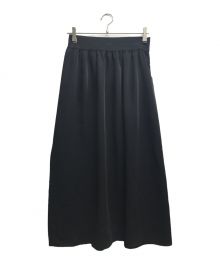 HYKE（ハイク）の古着「TWIST SATIN WRAP SKIRT」｜ブラック