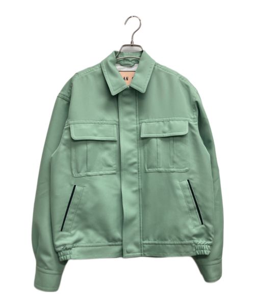 PLAN C（プランシー）PLAN C (プランシー) ジップアップワークジャケット グリーン サイズ:36の古着・服飾アイテム