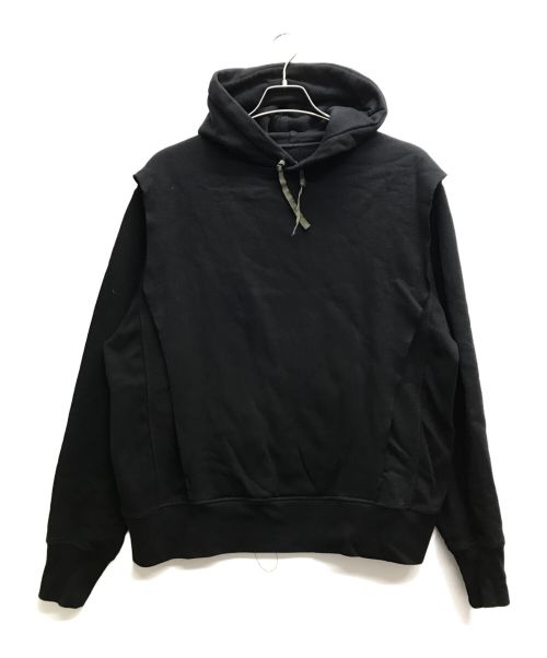 ACRONYM（アクロニウム）ACRONYM (アクロニウム) ORGANIC COTTON HOODED SWEAT SHIRT ブラック サイズ:Sの古着・服飾アイテム