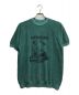 Maison Margiela（メゾンマルジェラ）の古着「Fabric Textured Graphic Print T-Shirt」｜グリーン