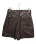 NKNIT (ンニット) vegan leather short pants ブラウン サイズ:2：17000円