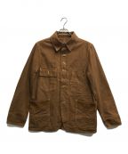 EIGHT Gエイトジー）の古着「11.5oz SULFUR DYEING DUCK WORK COAT/11.5オンス サルファーダイイングダックワークコート」｜ブラウン