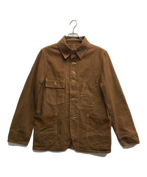 EIGHT G（エイトジー）EIGHT G (エイトジー) 11.5oz SULFUR DYEING DUCK WORK COAT/11.5オンス サルファーダイイングダックワークコート ブラウン サイズ:38の古着・服飾アイテム