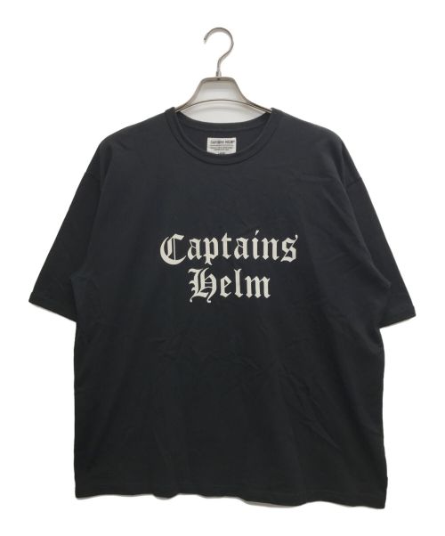 CAPTAINS HELM（キャプテンズヘルム）CAPTAINS HELM (キャプテンズヘルム) プリントTシャツ ブラック サイズ:Lの古着・服飾アイテム