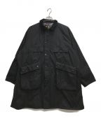 Barbour×KAPTAIN SUNSHINEバブアー×キャプテンサンシャイン）の古着「Stand collar Traveller coat」｜ブラック