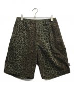 stussyステューシー）の古着「JUNGLE CAMO BEACH SHORT」｜オリーブ