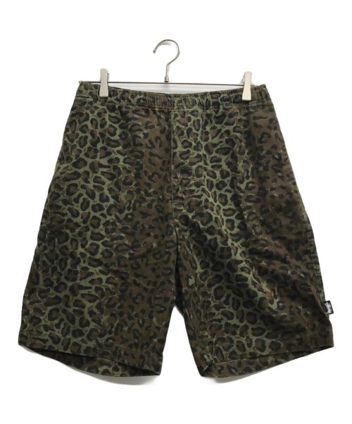 stussy（ステューシー）stussy (ステューシー) JUNGLE CAMO BEACH SHORT オリーブ サイズ:Sの古着・服飾アイテム