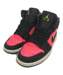 NIKE（ナイキ）の古着「WMNS AIR JORDAN 1 MID/エアジョーダン」｜ブラック×ピンク