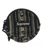 SUPREMEシュプリーム）の古着「20SS Woven Stripe Coin Pouch」｜ブラック