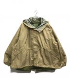 MADE IN STANDARDメイドインスタンダード）の古着「90S SHORT SNOW PARKA WITH LINING/90S ショート スノー パーカー ウィズ ライニング」｜ベージュ