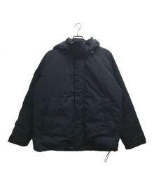 DANTON（ダントン）の古着「DOWN ARMY HOODED JACKET/ダウンアーミーフーディッドジャケット」｜ネイビー