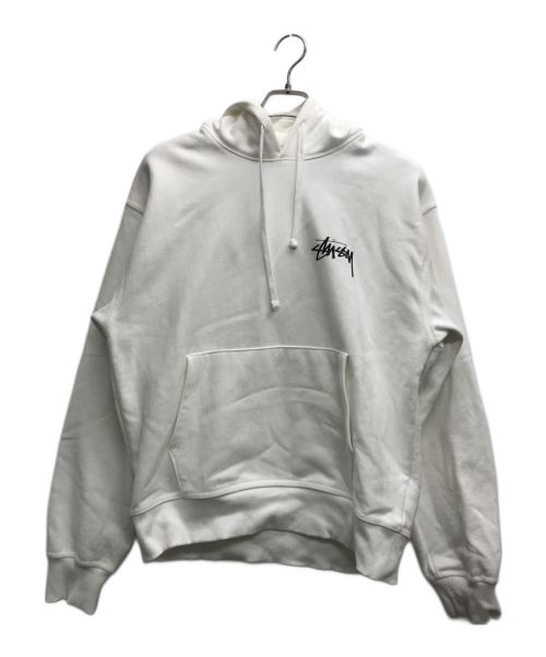 stussy（ステューシー）stussy (ステューシー) 8 BALL FADE HOODIE/エイトボールフェードフーディー ホワイト サイズ:Mの古着・服飾アイテム