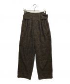 CLANEクラネ）の古着「PAISLEY TUCK PANTS」｜ブラウン