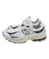 NEW BALANCE (ニューバランス) ローカットスニーカー ホワイト×ネイビー サイズ:30cm：6000円