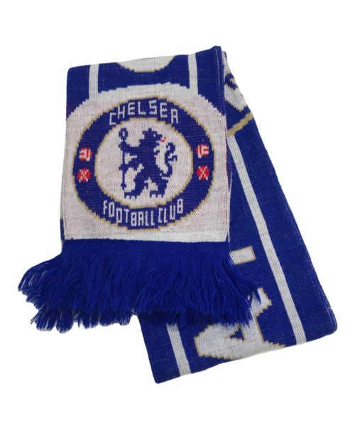 CHELSEA（チェルシ）CHELSEA (チェルシ) サッカーマフラー ブルーの古着・服飾アイテム