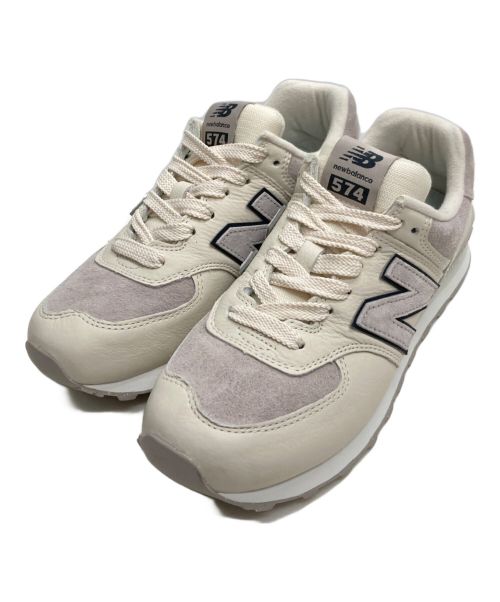 NEW BALANCE（ニューバランス）NEW BALANCE (ニューバランス) BEAUTY&YOUTH (ビューティーアンドユース) スニーカー アイボリー サイズ:25cmの古着・服飾アイテム