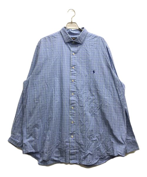 POLO RALPH LAUREN（ポロ・ラルフローレン）POLO RALPH LAUREN (ポロ・ラルフローレン) チェックBDシャツ ブルー サイズ:2XLの古着・服飾アイテム