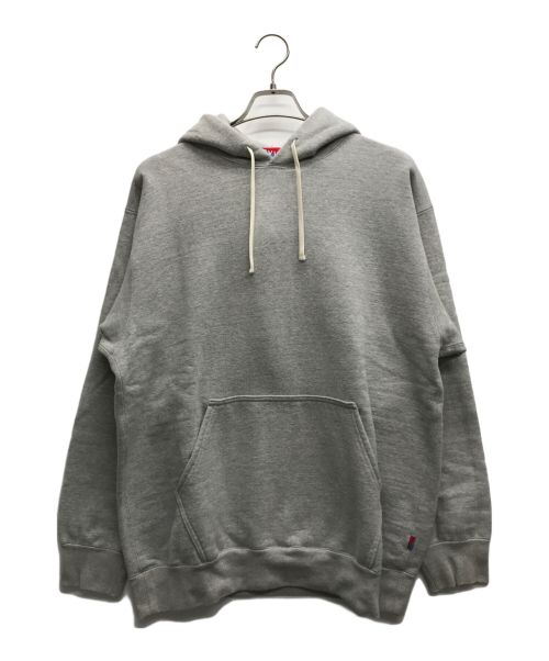 NEVVER（ニューアー）NEVVER (ニューアー) Hooded Sweatshirt グレー サイズ:XLの古着・服飾アイテム