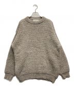 oldderby Knitwearオールドダービーニットウェア）の古着「クルーネックウールニット」｜グレー