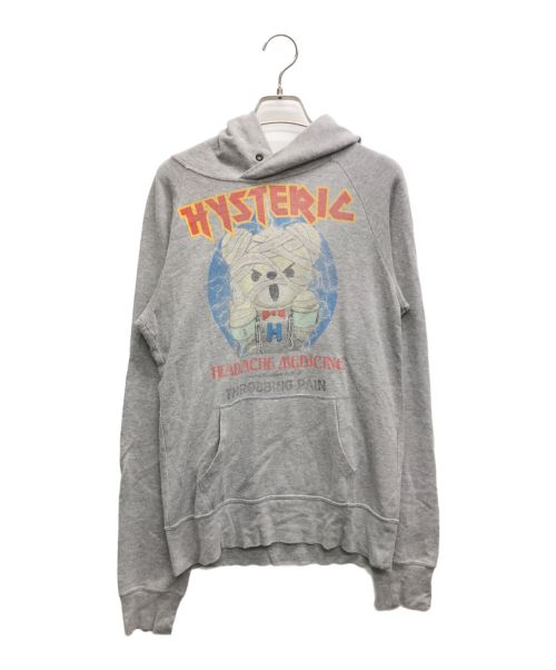 Hysteric Glamour（ヒステリックグラマー）Hysteric Glamour (ヒステリックグラマー) BEAR MAIDEN pt PK/ベア メイデン ピィーティー パーカー グレー サイズ:Freeの古着・服飾アイテム