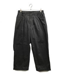 FARAH×APPLE BUTTER STORE（ファーラー×アップルバターストア）の古着「Soft Twill Easy Wide Pants」｜グレー