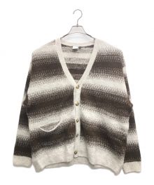 POP TRADING COMPANY（ポップトレーディングカンパニー）の古着「striped knit/ストリップド ニット」｜ベージュ