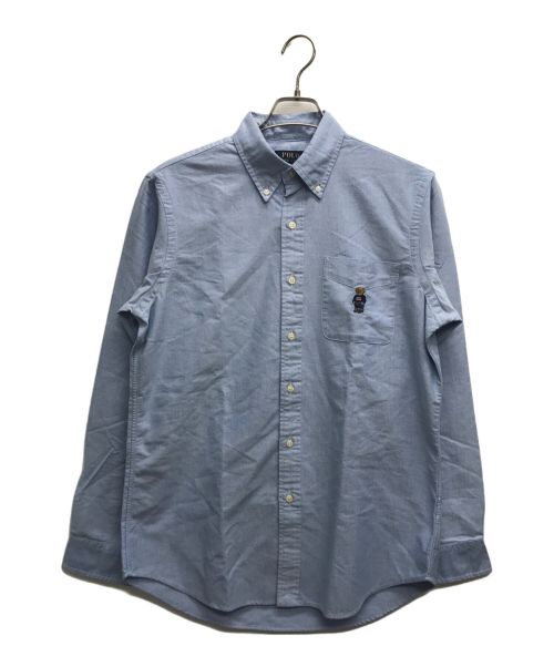 POLO RALPH LAUREN（ポロ・ラルフローレン）POLO RALPH LAUREN (ポロ・ラルフローレン) POLOベア オックスフォードシャツ ブルー サイズ:Mの古着・服飾アイテム