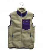 Patagoniaパタゴニア）の古着「Classic Retro-X Vest/クラシック レトロ−X ベスト」｜アイボリー×パープル