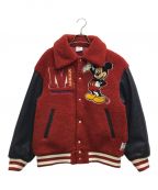 moussy×DISNEYマウジー×ディズニー）の古着「MD BOA AWARD ジャケット」｜レッド