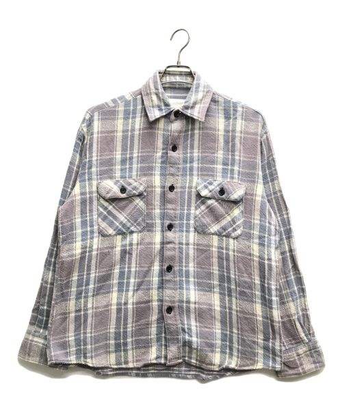 MY THINKS（マイシンクス）MY THINKS (マイシンクス) チェックシャツ グレー サイズ:Mの古着・服飾アイテム