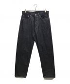 Graphpaperグラフペーパー）の古着「Colorfast Denim Five Pocket Pants」｜ブラック