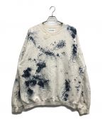 NOMA t.d.ノーマティーディー）の古着「HAND DYE TWIST SWEAT」｜アイボリー×ブルー