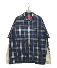 SUPREME（シュプリーム）の古着「Thermal Work Shirt / サーマルワークシャツ」｜ネイビー